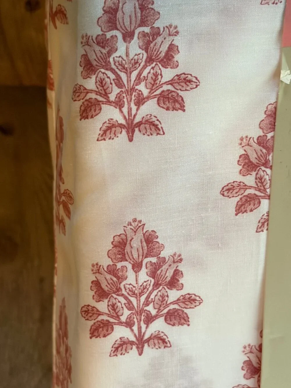 Martha Stewart QUEEN Size DARCY PINK FLORAL 100% Cotton Percale Sheet Set